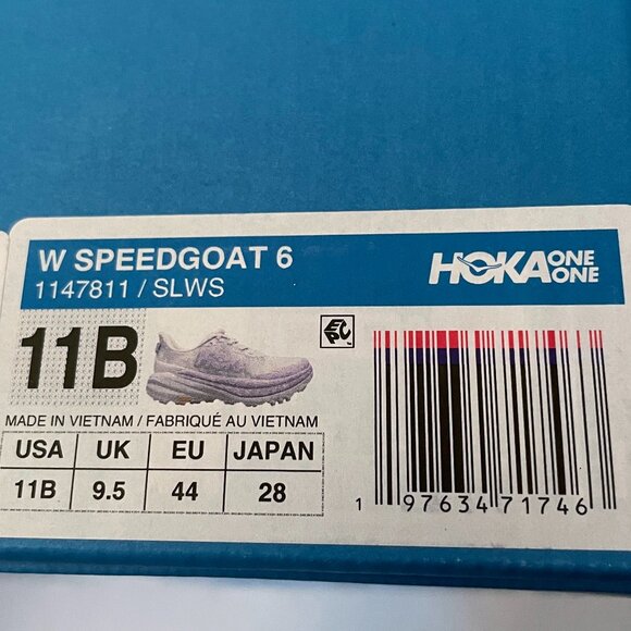 NEW HOKA Womens Speedgoat 6 Shoes Starlight Glow / Aster Flower NIB 11 Sneaker - Picture 10 of 14